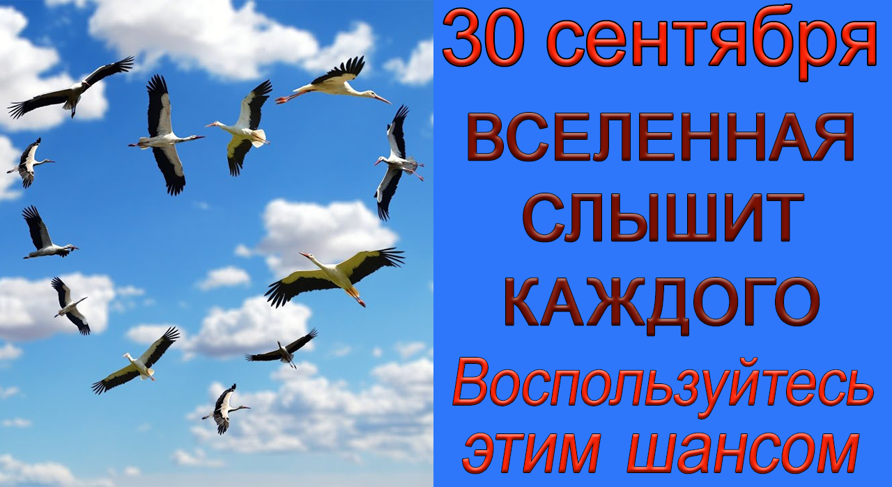 30 сентября ВСЕЛЕННАЯ СЛЫШИТ КАЖДОГО. Воспользуйтесь ЭТИМ ШАНСОМ.*Эзотерика Для Тебя*