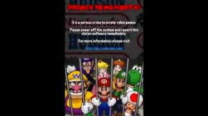Mario Party DS Anti Piracy Screen
