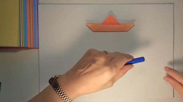 ОРИГАМИ из бумаги ↘ Лодка ↙ Оригами для детей // Origami // Boat // 종이접기 ▶보트◀ смотреть онлайн