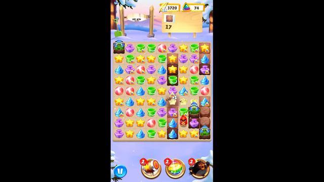 Angry Birds Match 3 Level 889 Hard Level | Clear all Mud | AB Match | Rovio смотреть онлайн