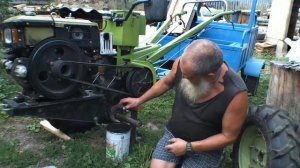 Устанавливаю тормоза на тяжелый дизельный мотоблок. Колодки китайские, идея и реализация русская.