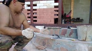 Облицовка крыльца натуральным камнем.