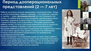 Возрастная периодизация Жана Пиаже