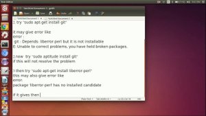 Unable to install git in ubuntu