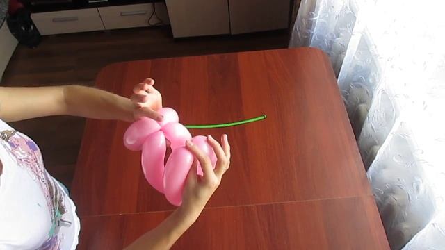 Balloon flower - Ромашка из шаров для моделирования смотреть онлайн