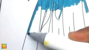 Disney Princess Merida Coloring Video #4 | Glitter Coloring Brave Merida Disney Princess