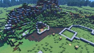 Как построить ДЕРЕВНЮ с НУЛЯ!? Первый дом и ландшафт!