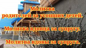 Молитва родителя за усопшего ребёнка, супруга . Радоница