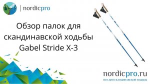 Gabel Stride X 3 фиксированные палки с 50 карбоном