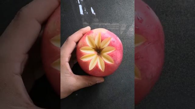 Apple Carving | fruit carving | carving | vegetable carving | diy | #shots