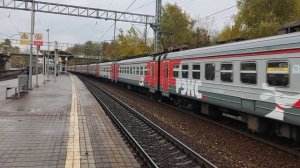 Электропоезд ЭД4М-0402 с маршрутом Монино - Москва (Ярославский вокзал)