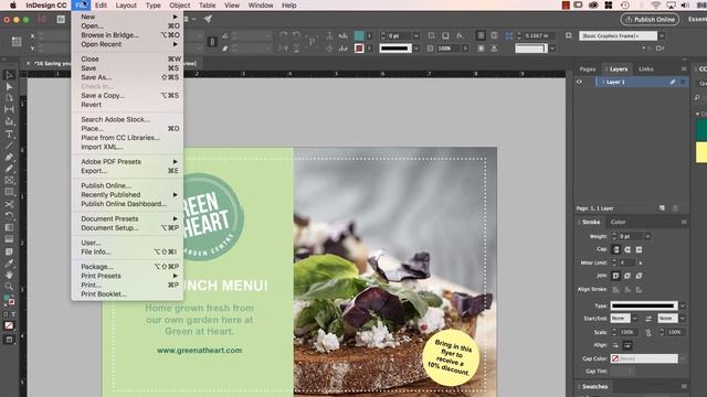 How to save your InDesign file as a JPEG - InDesign Essential Training [16/76] смотреть онлайн
