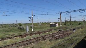 Ст.Караганда Сортировочная 713 км на электропоезде ЭД9МК-0076