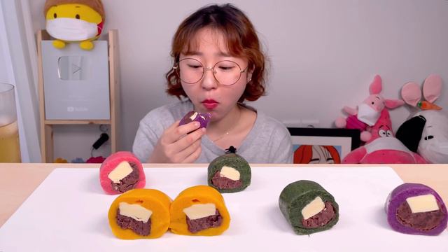몰랑이수 앙몰랑 팥버터 떡 디저트 먹방 Dessert Mukbang