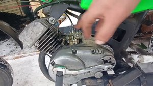 Переделанный мопед Карпаты.