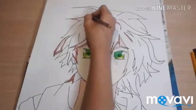 Как нарисовать красивого аниме мальчика? /How to draw handsome anima boy? смотреть онлайн