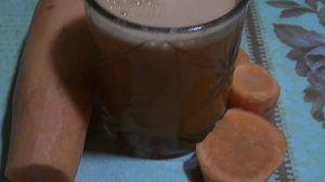 Морковный сок с мякотью на блендере