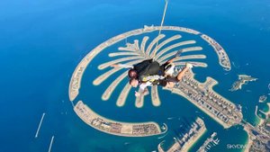 Дубай. Незабываемые ощущения со Skydive Dubai. Прыжок с парашютом над пальмой,с высоты 4000м.