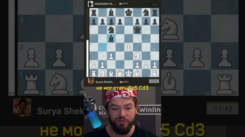 Гроссмейстер зевает детский мат! #шахматы #chessmaster