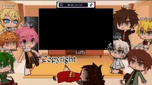 Anime characters react to each other || Luffy || 1/10 || Repost || Please read description