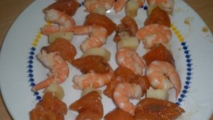 Шашлык из рыбы в духовке