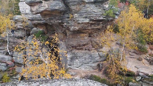 Панорама со скалы Черепаха, Каменный город (Пермский край)