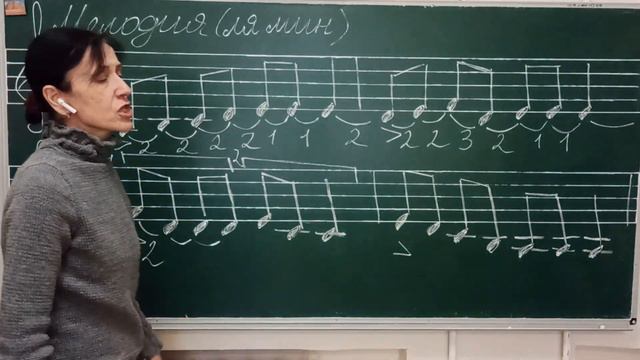 Определяем и подписываем мелодические интервалы .