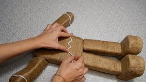 Пряничный человечек из джута МК/Пряничное настроение/Рождественский декор