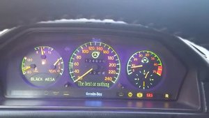 Пересвет приборной панели Mercedes Benz W124