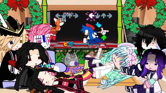 Uppermoons (+Muzan) & Hashiras react to Sonic.EXE mod (4.0) (part 2/???)