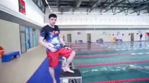 Техника старта в плавание.