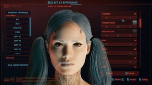 Cyberpunk 2077 Rebecca inspired character creation (no mods)