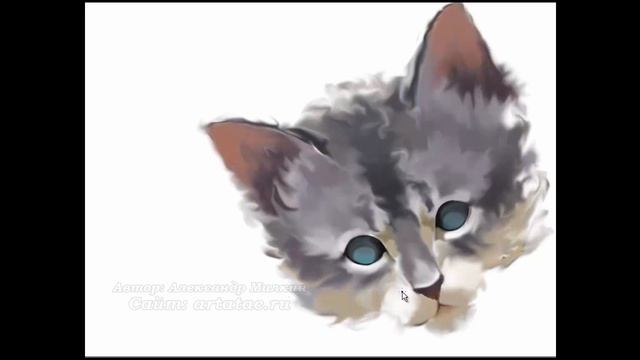 Как нарисовать котенка. Уроки рисования онлайн