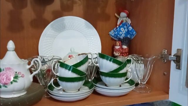 Мотивация на уборку:порядок в кухонных шкафчиках. ?Мой супер-метод чистки посуды??
