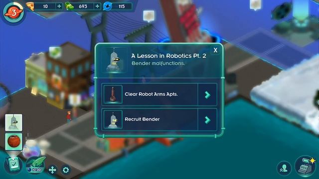 FUTURAMA Worlds of Tomorrow Gameplay Part 2 - Cable Guy Mission (iOS Android) смотреть онлайн