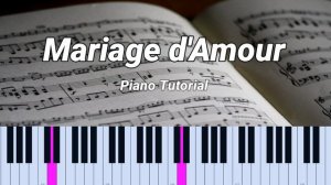 Mariage d'Amour | Paul de Senneville | Easy Piano Tutorial