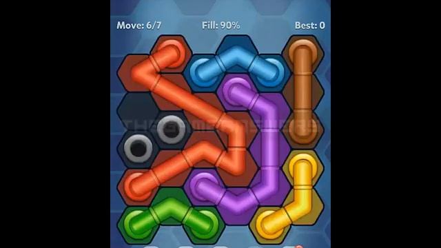 Pipe Lines Hexa Amateur Level 41-50 Solution смотреть онлайн