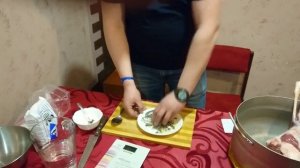 Засолка и копчение целиковой бараньей ноги
