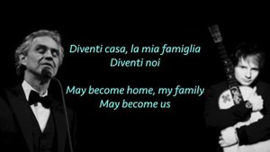 Ed Sheeran, Perfect Symphony ft. Andrea Bocelli (lyrics & translate)