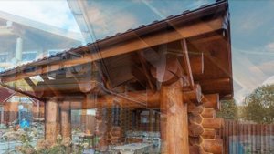 Красивая деревянная баня | Деревянная беседка | Дом из оцилиндрованного бревна