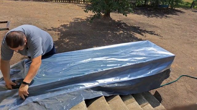Простой подогрев бассейна  своими руками. #подогрев бассейна