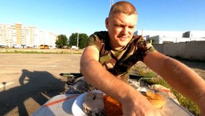 Стейк зубатки на мангале. Просто супер. Grilled Catfish steak.