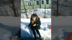 Пьяная школьница 1⚡☝❄