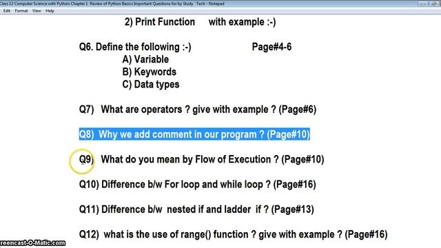 17 - Python Revision Tour | Class 12 Computer Science Python 2022-23 ?