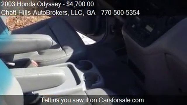 2003 Honda Odyssey EX-L w/DVD 4dr Minivan w/Entertainment an смотреть онлайн
