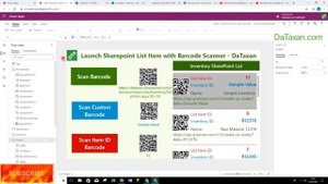 Launch SharePoint List Item with PowerApps Barcode Scanner - Scan Barcode | QR Code Power Automate