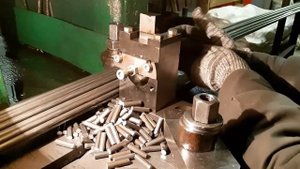 Рубка прутка штампом