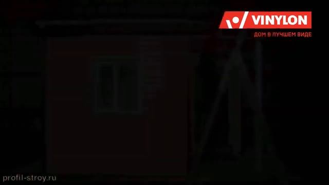 Установка водосточной системы Винилон на дом, отделанный сайдингом
