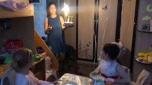 День Рождения! Торт со свечами.