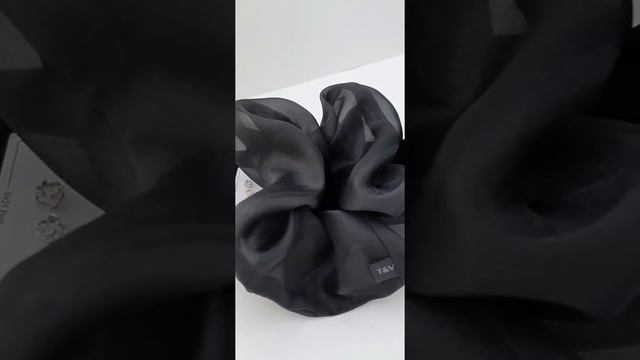 Объёмная резинка для волос из органзы! смотреть онлайн